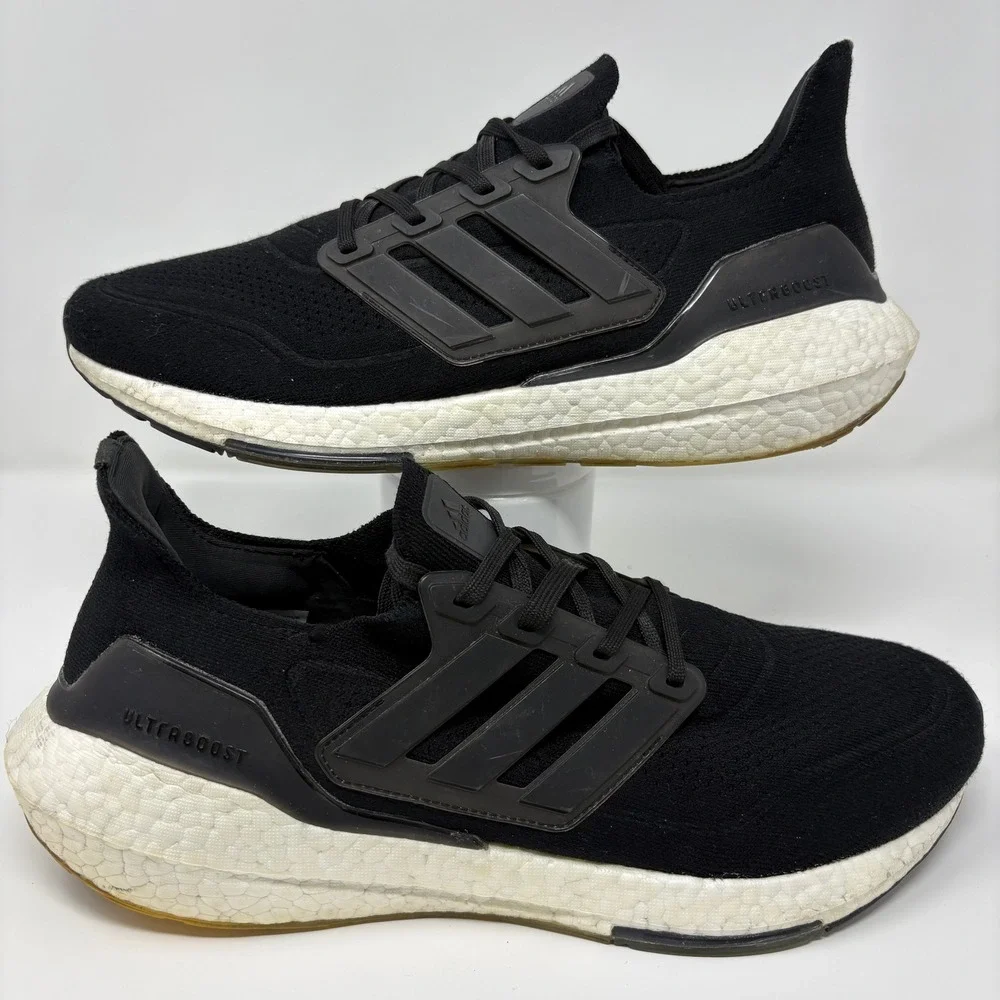 Adidas‎ Ultraboost 21 Size 12 Men's Black Running Shoes FY0378 Casual Sneaker